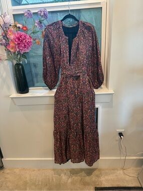 Tuckernuck 100 percent Silk Dress with Tie